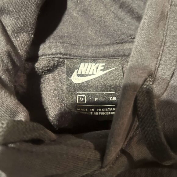 Nike Just Do It Hoodie Mens Fade Black Spell Out Embroidered - Picture 4 of 4